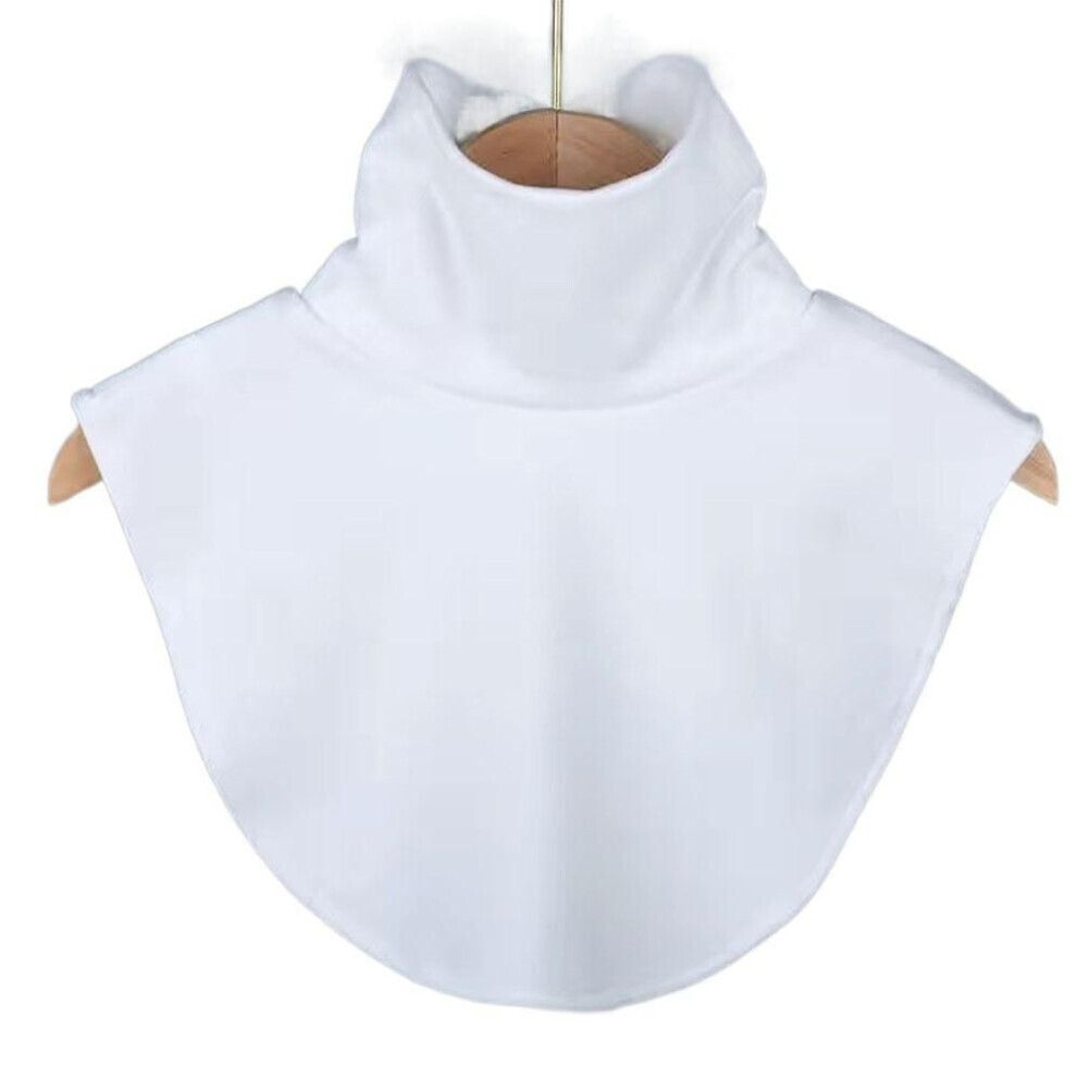 Maxpower (White) Scarves Wraps Fake Collar Fashion High Collars High Neck Cover Ramadan Hijab Cover Men Women White