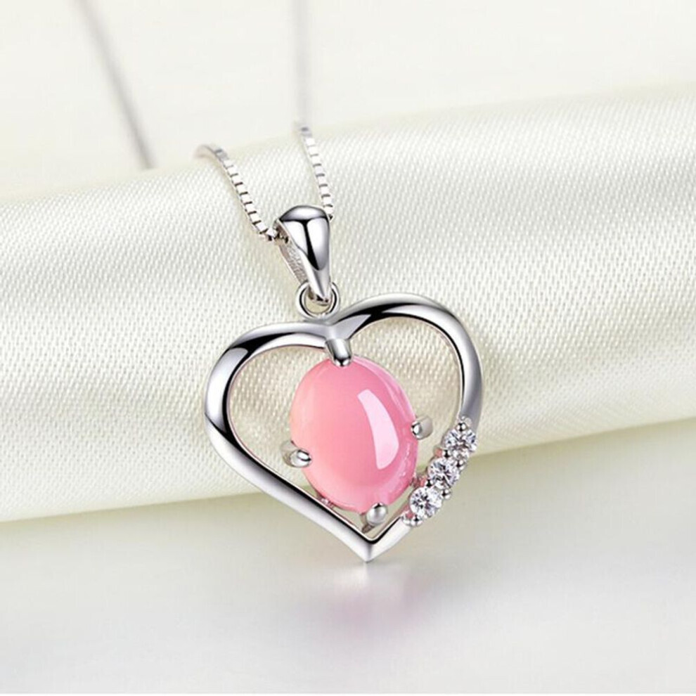 (white gold) Sace Gems Copper Alloy Women Necklace Pendant  Zircon Fashion Christmas Gift