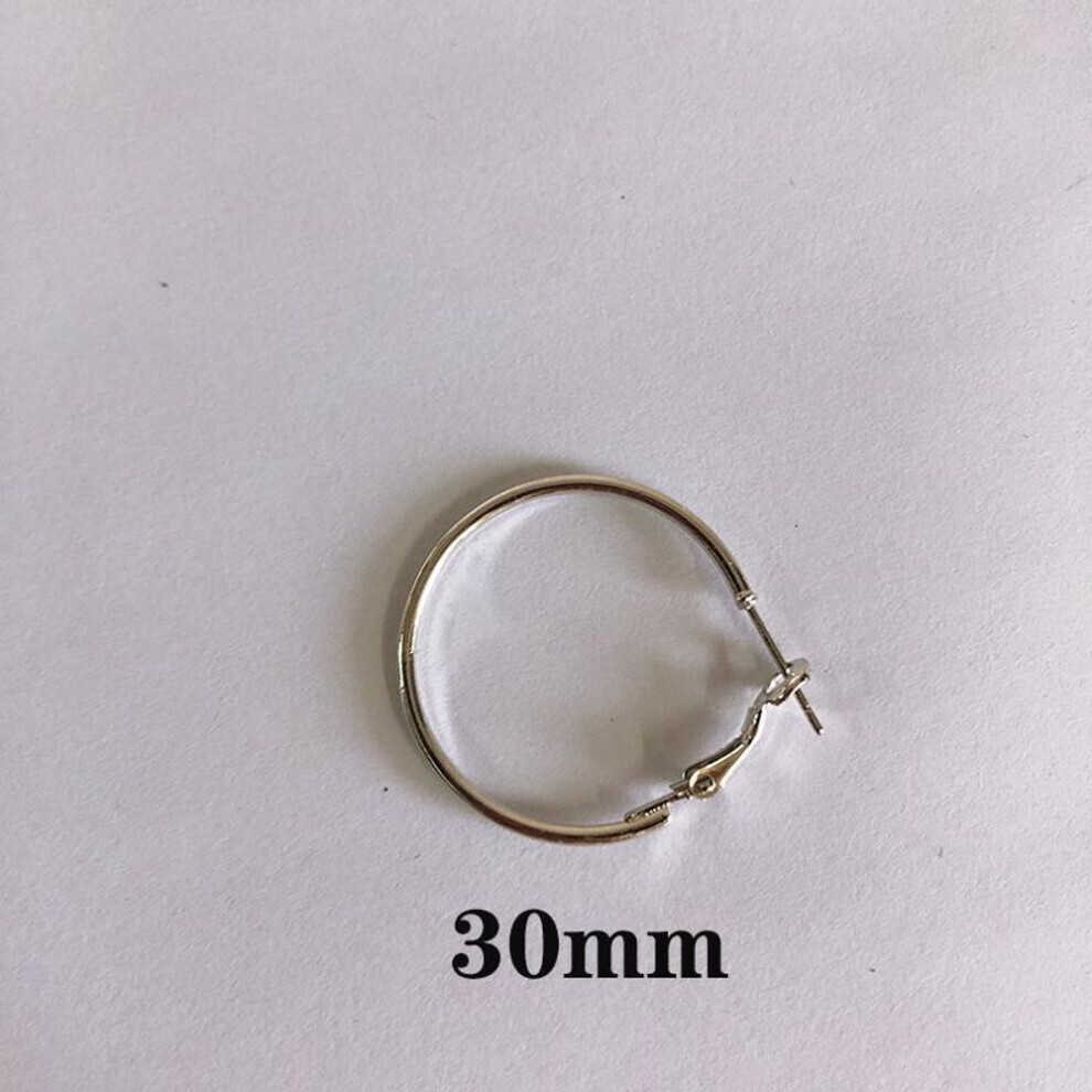 Maxpower (Silver, 30Mm) Fashion Earrings Big Circle Earrings Exaggerated Hop Circle Earring Jewelry Female Big Earrings