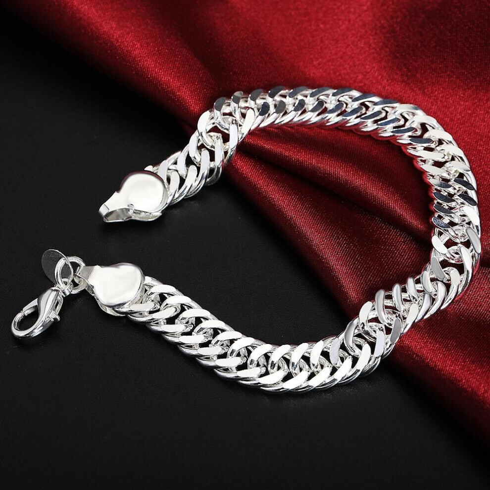 Maxpower (20Cm) 925 Sterling 10Mm Side Chain Bracelet Fashion Jewelry Silver