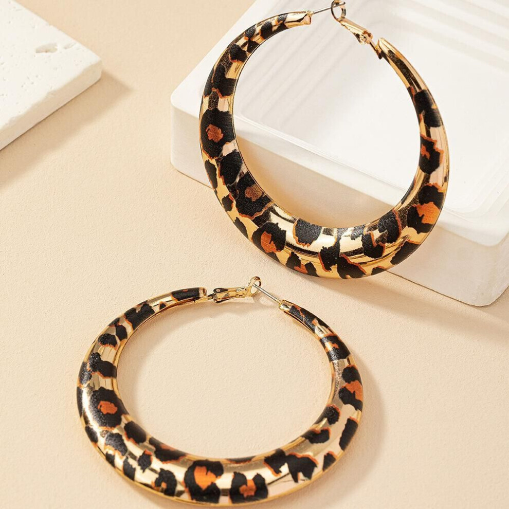 Maxpower (Black) Fashion Nice Leopard Drop Earrings For Women Black