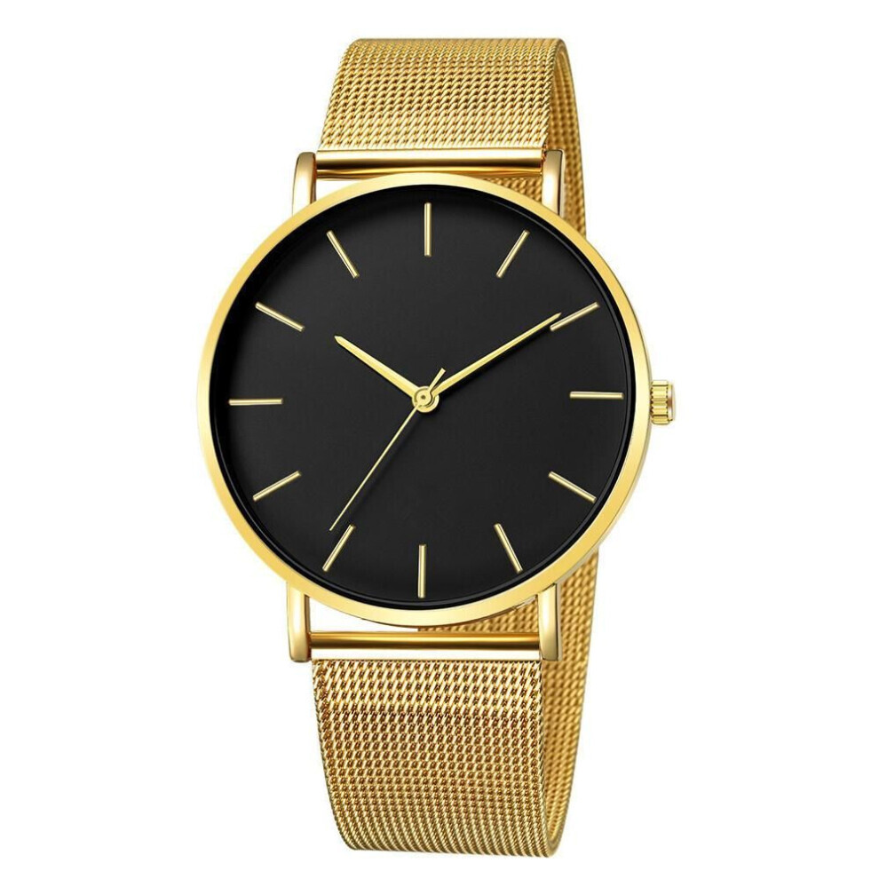 (12) Women Watch Rose Gold Femme 2021 Women&apos;s Mesh Belt Ultra-thin Fashion Luxury Wrist Watches
