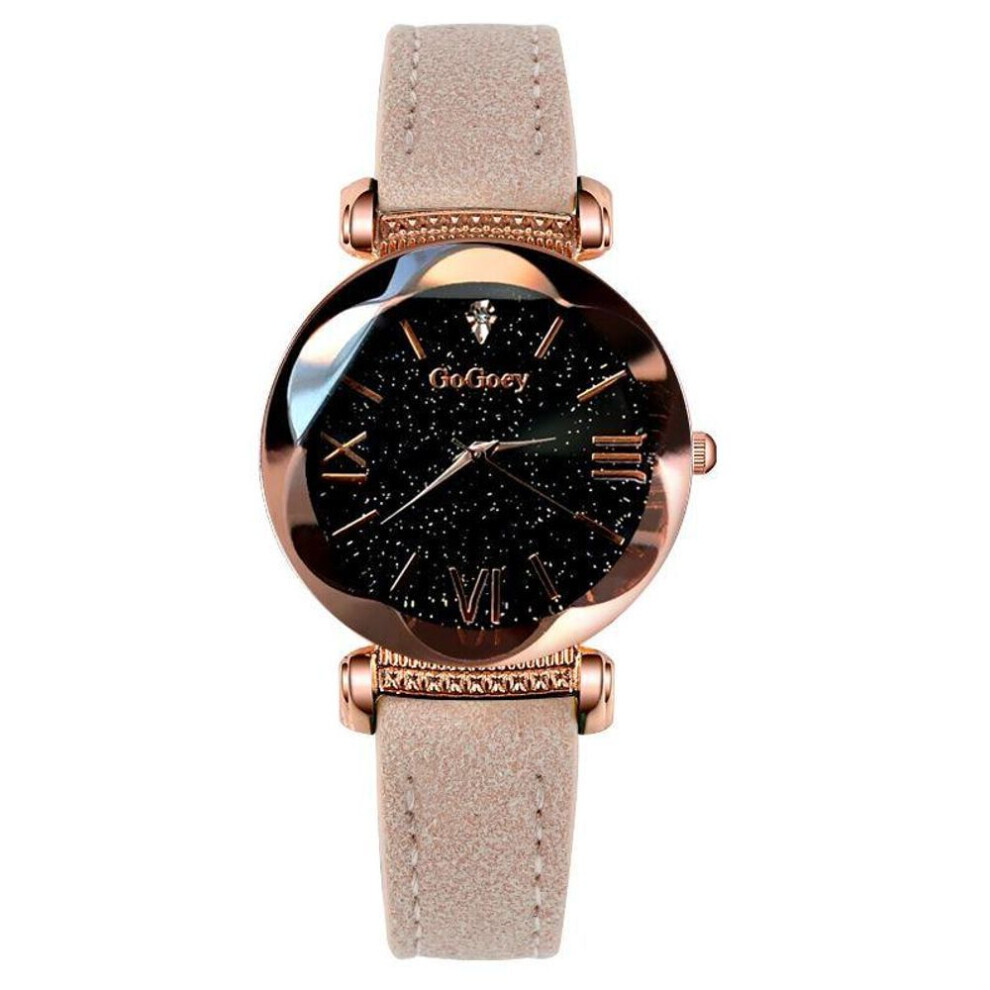 (khaki) Women&apos;s Watches  Luxury Ladies Watch Starry Sky Watches For Women Fashion