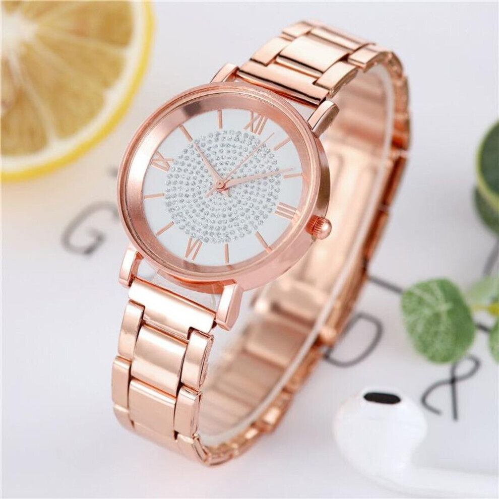 Maxpower (White) Topseller Women Luxury Wristwatches Fashion Diamond Woman's Quartz Watches Best Gifts Clock For Wife,Family,Friend White