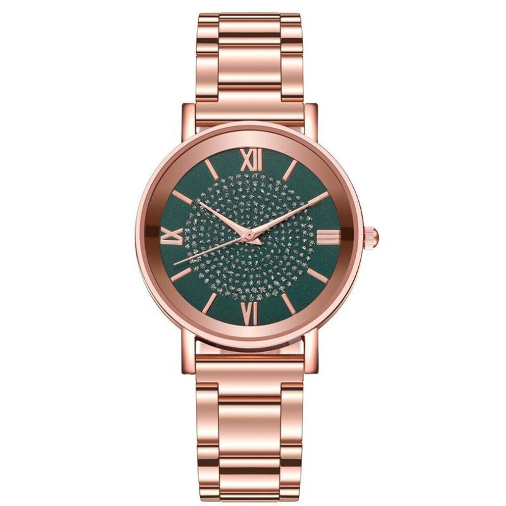 Maxpower (Green) Topseller Women Luxury Wristwatches Fashion Diamond Woman's Quartz Watches Best Gifts Clock For Wife,Family,Friend Green