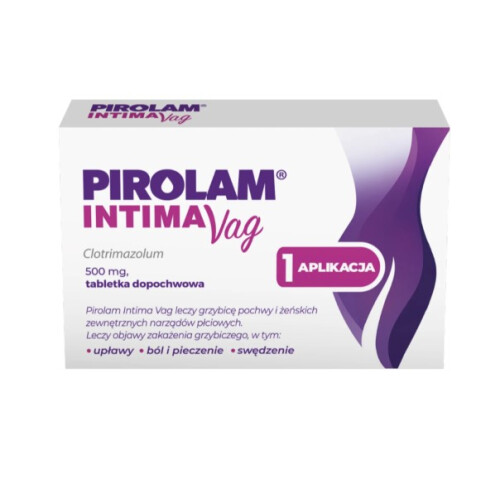 Pirolam Intima Vag 500 mg, 1 vaginal tablet