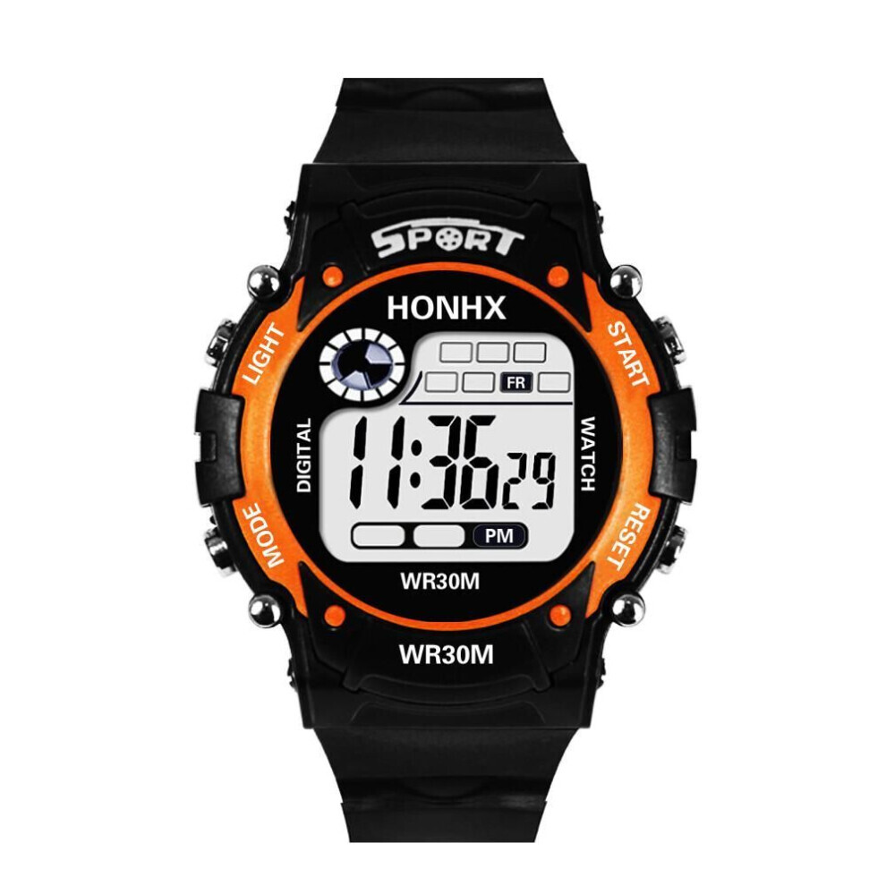 Maxpower (Orange) Luxury Men Analog Digital Military Army Sport Led Waterproof Wrist Watch Orange