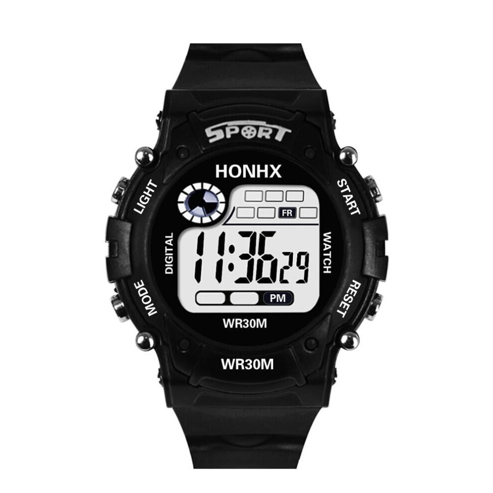 (black) Luxury Men Analog Digital Military Army Sport Led Waterproof Wrist Watch