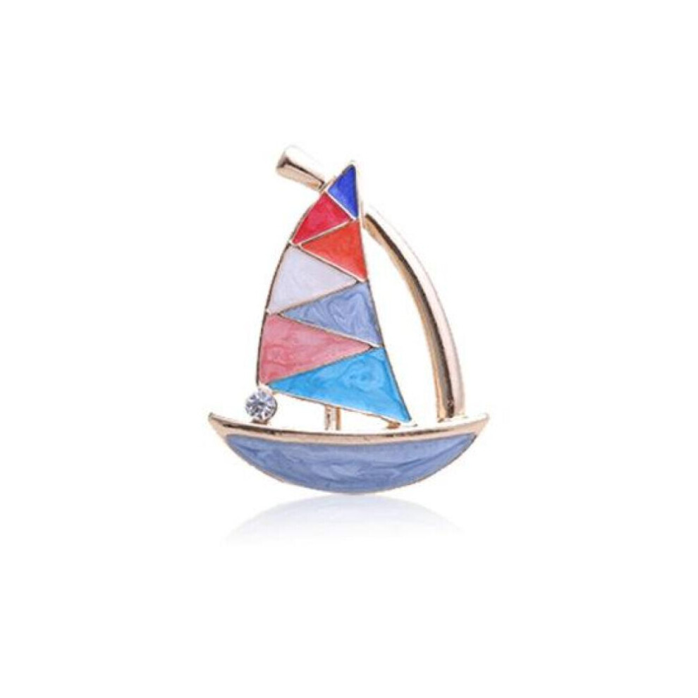Maxpower (Multicolor) Enamel Drop Oil Sailboat Brooch Luxurious Atmosphere High-Grade Brooch Not,Specified