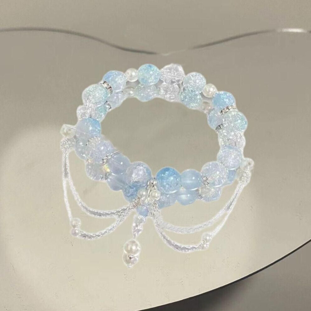 Maxpower (E) Simple Alloy Till The End Of The Moon Chinese Jewelry Tassel Chain Women Bracelet Beads Pendant