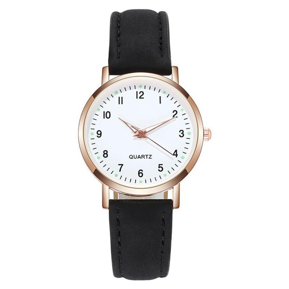 Maxpower (Black) Luxury Ladies Luminous Hands Quartz Watches Fashion Ladies Quartz Wristwatches Gifts For Wife,Girl,Family Black
