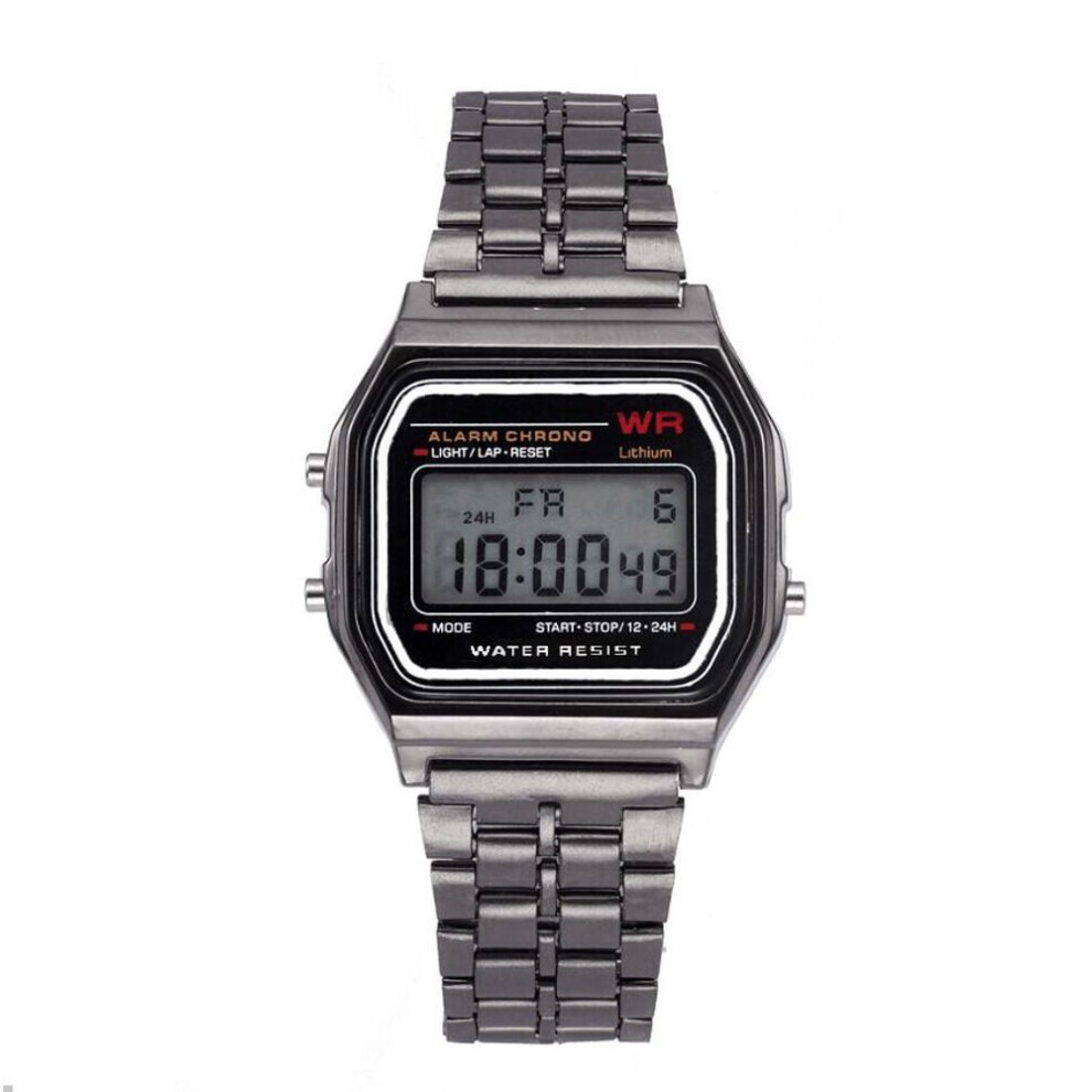 Maxpower (Black) Men Sports Watches Military Led Digital Waterproof Quartz Wrist Watch Black