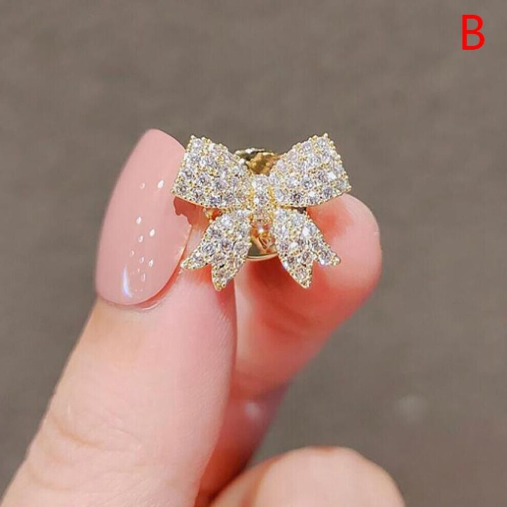 Maxpower (1.7X1.5cm) Bowknot Sunflower Rhinestone Crystal Brooch Wedding Dress Up Bouquet Corsage Not,Specified