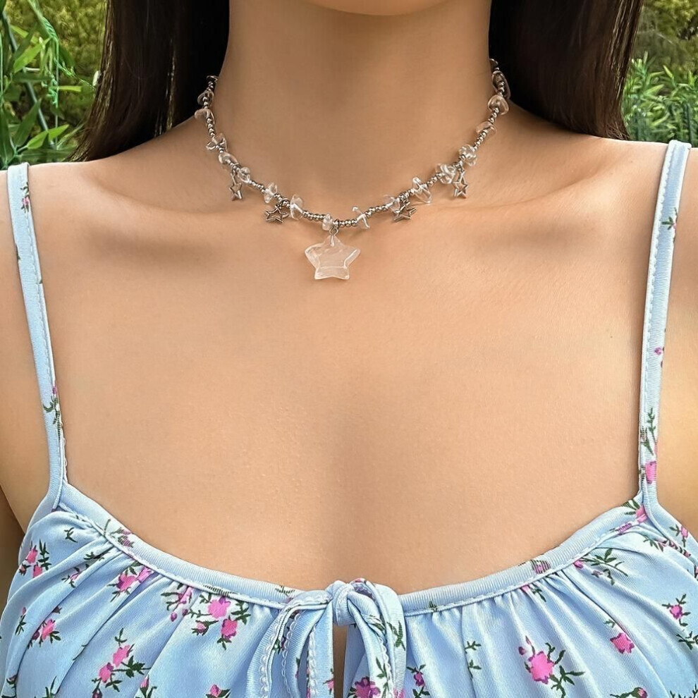 Maxpower (2) Temperament Crushed Stone Collarbone Necklace Simplicity Vacation Necklace Women