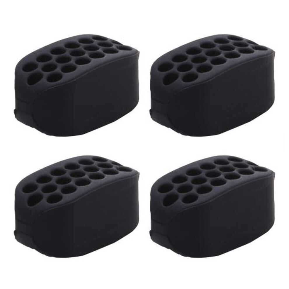 (black) 4pcs Silicone Jaw Exerciser Portable Men Women Face Muscle Sculpting Jaw Bone Strengthener Jawline Shaper Trainer