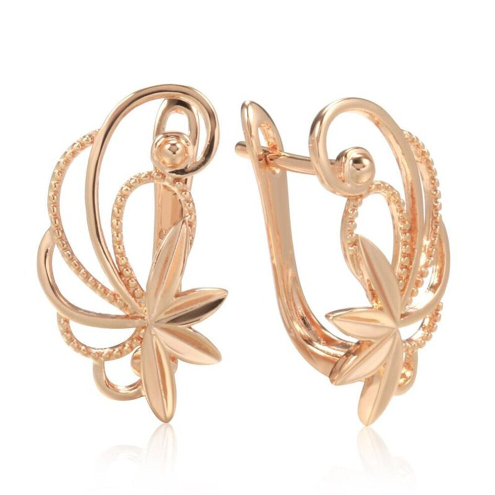 Maxpower (As The Picture) Minimalist Geometric Pattern Women's Earrings Daily Trendy Jewelry Golden