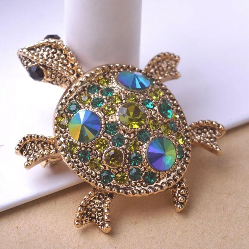 (green) Tortoise Broches Brooch Bouquet Bijuterias Hijab Pin Up Broches For Women Wedding Brooch