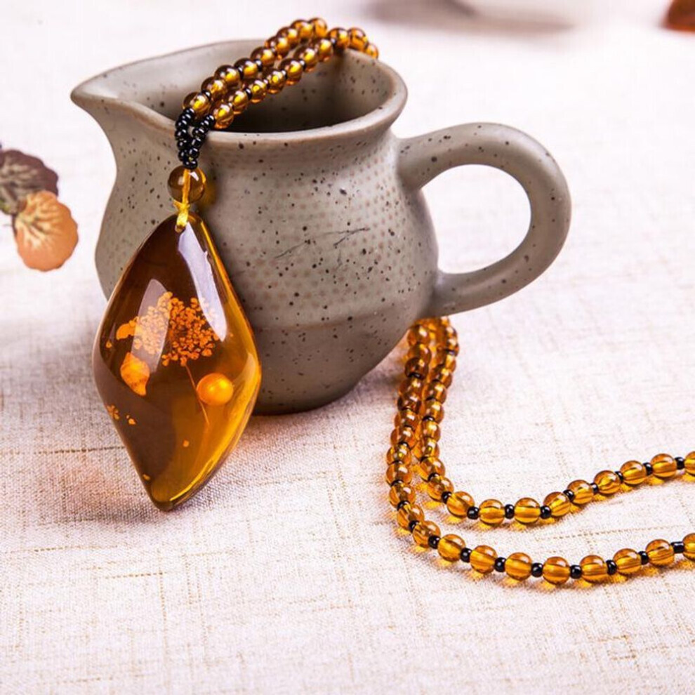 Maxpower (Diamond) 1Pc Amber Floation Brine Beeswax Beads Necklace Yellow,Not,Specified