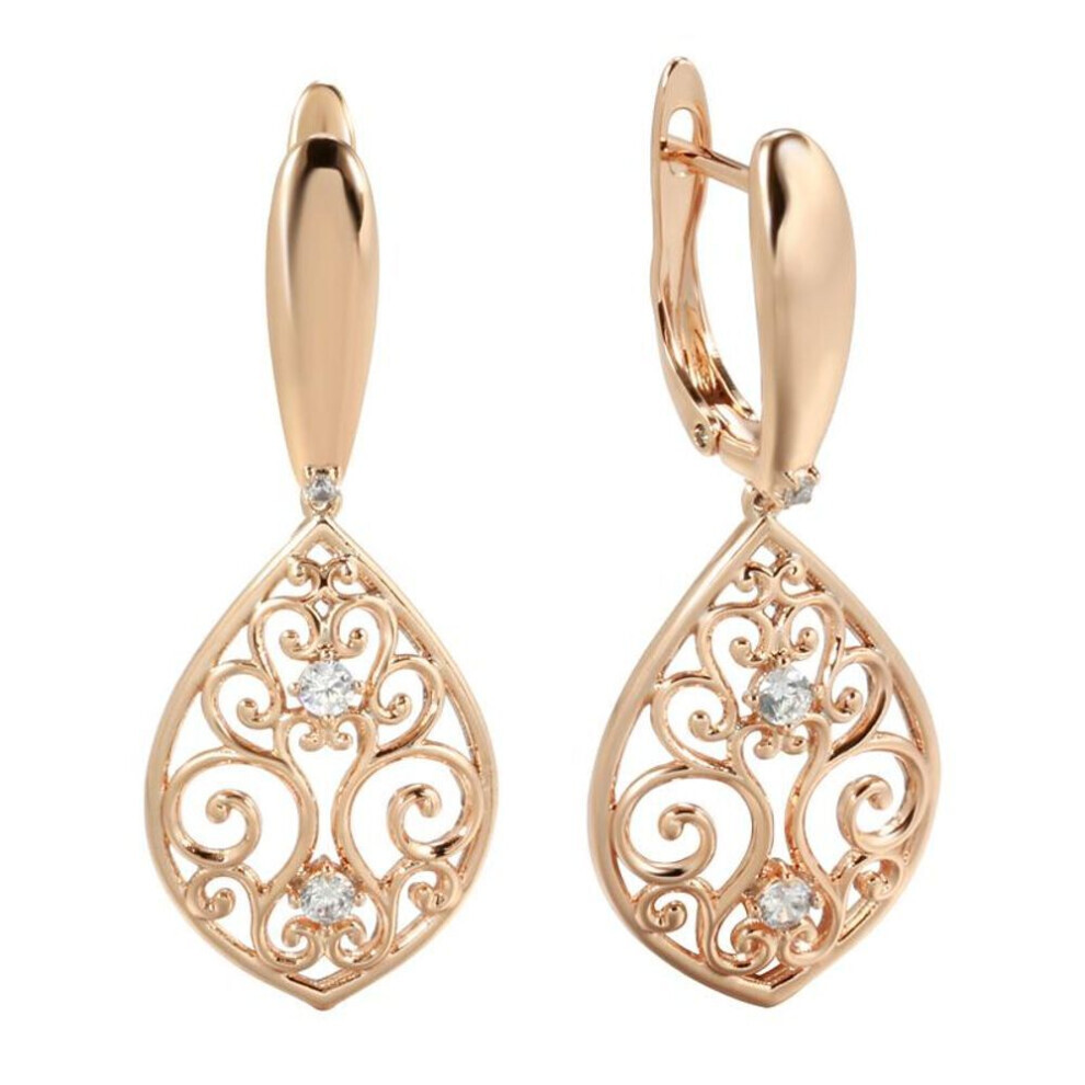 Maxpower (As The Picture) Elegant Geometric Pattern Pendant English Earrings Ethnic Vintage Women Jewelry Not,Specified