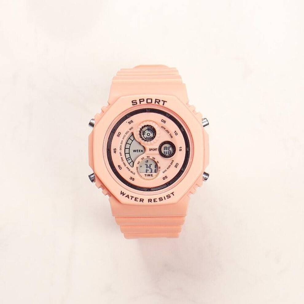 Maxpower (Pink) Kids Sport Watches Waterproof Electronic Wristwatch Children Digital Watch For Boys Girls Pink