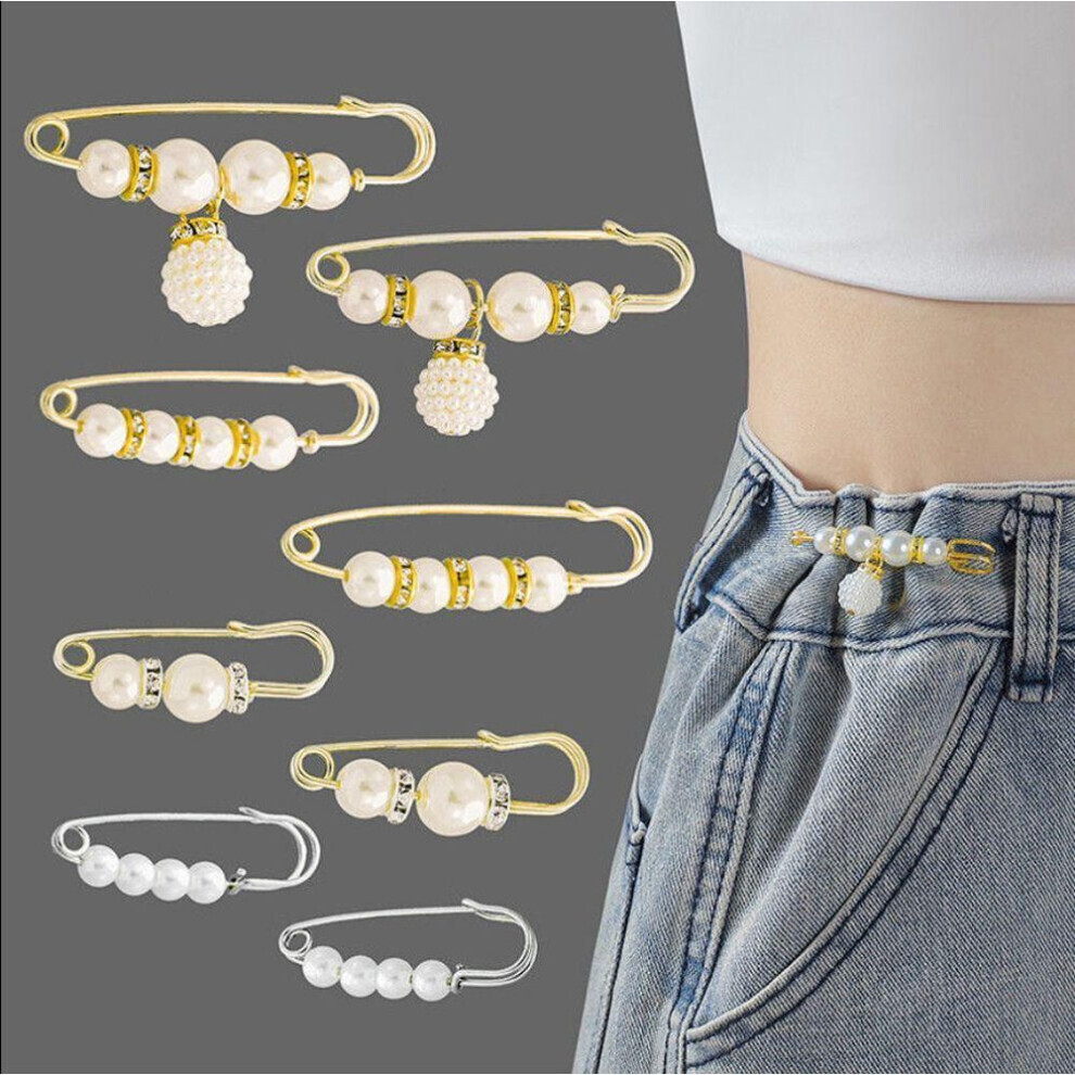 Maxpower (#4) Buckle Dress Shawl Clips Waistband Pin Waist Pin Brooch Dress Shawl Clips Clothing Brooches Set