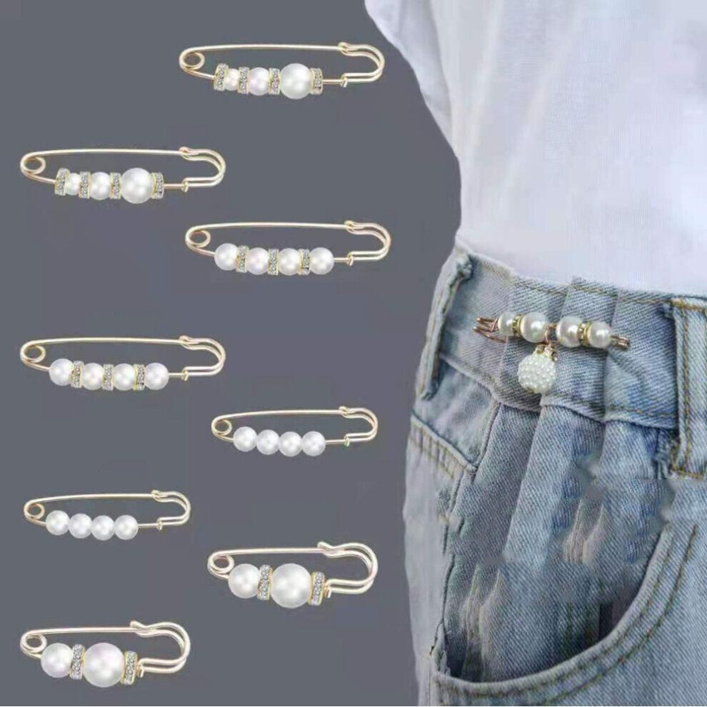 Maxpower (#5) Buckle Dress Shawl Clips Waistband Pin Waist Pin Brooch Dress Shawl Clips Clothing Brooches Set