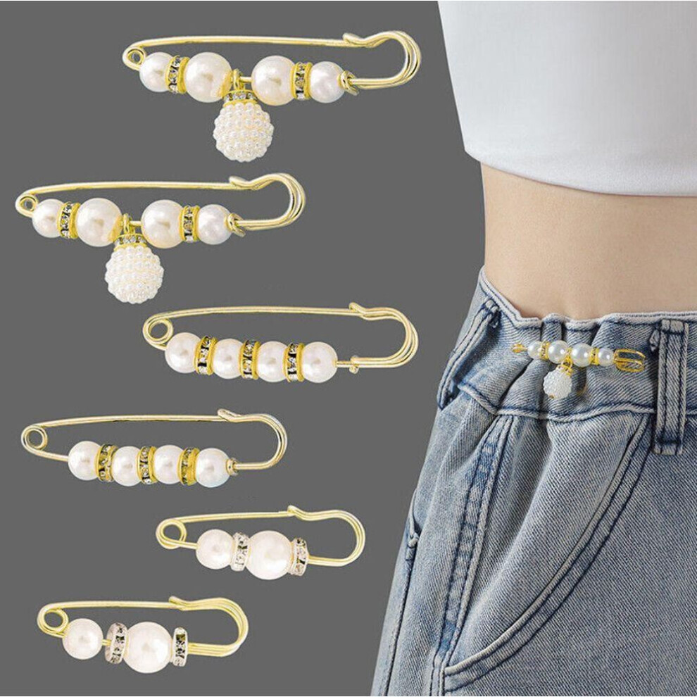 Maxpower (#8) Buckle Dress Shawl Clips Waistband Pin Waist Pin Brooch Dress Shawl Clips Clothing Brooches Set