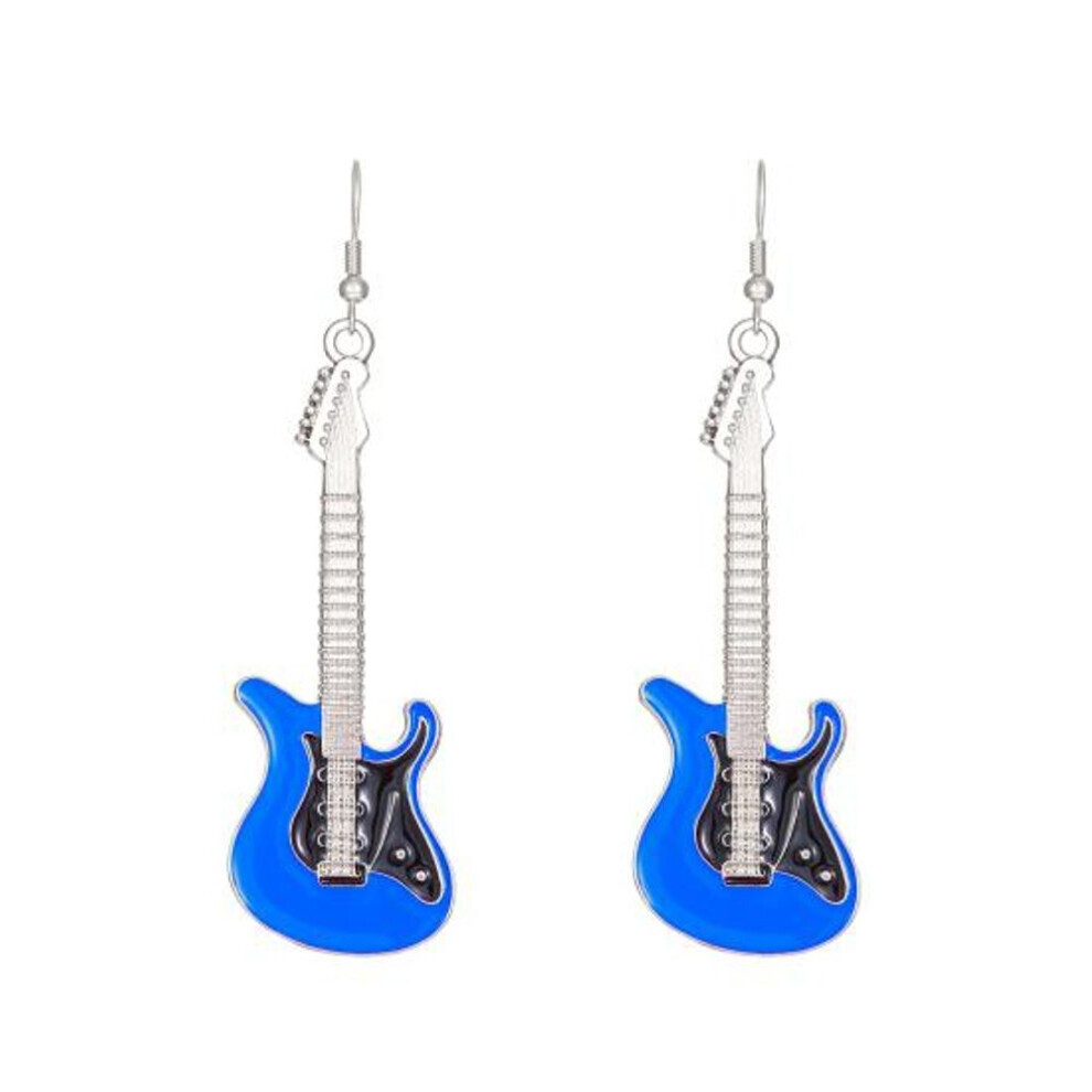 Maxpower (Blue) Ladies Earrings Beautiful Fine Workmanship Exquisite Ladies Fashion Earrings Electric Guitar Drop Earrings Women's Earrings Party Accessor Blue