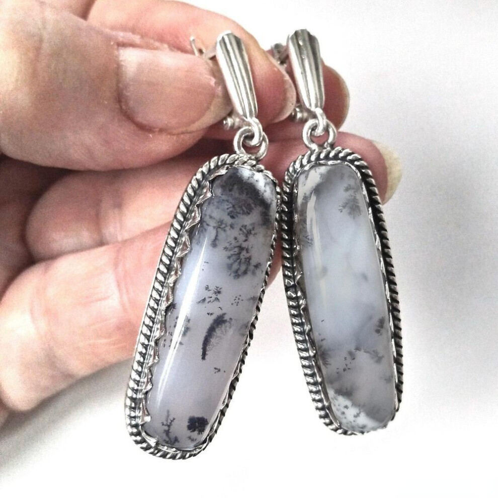 Maxpower (As The Picture) Jade Chalcedony Imitation Natural Stone Earrings Are Small, Exquisite And Versatile Earrings. They Are Fashionable And Retro Bohemian