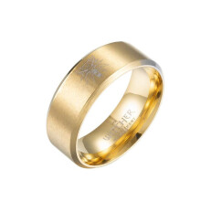 (gold, 7) Punk Multi-witcher Stainless Steel Rings Wolf Head Jewelry Ring
