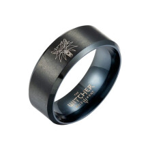 (black, 9) Punk  Multi-witcher Stainless Steel Rings Wolf Head Jewelry Ring