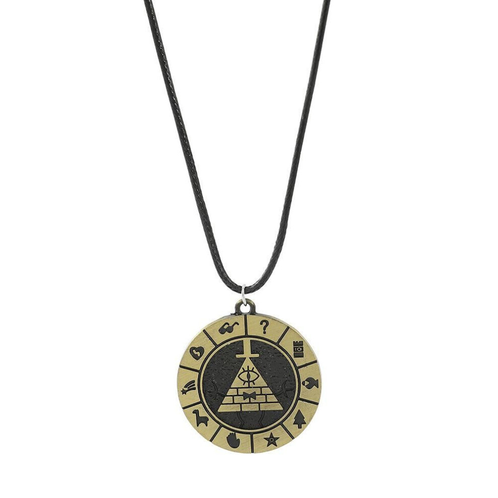 Maxpower (As The Picture) Anime Gravity Falls Necklace Bill Triangle Eye Pendant Cosplay Prop Jewellery Not,Specified