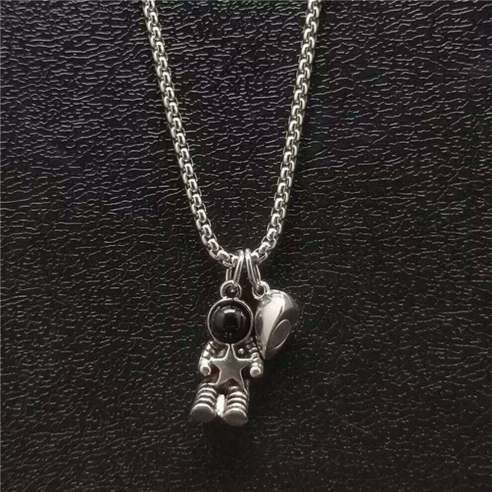 Maxpower (A) Female Clavicle Chain Astronaut Couple Necklace Magnet Attraction Necklace Korean Style Necklace Not,Specified