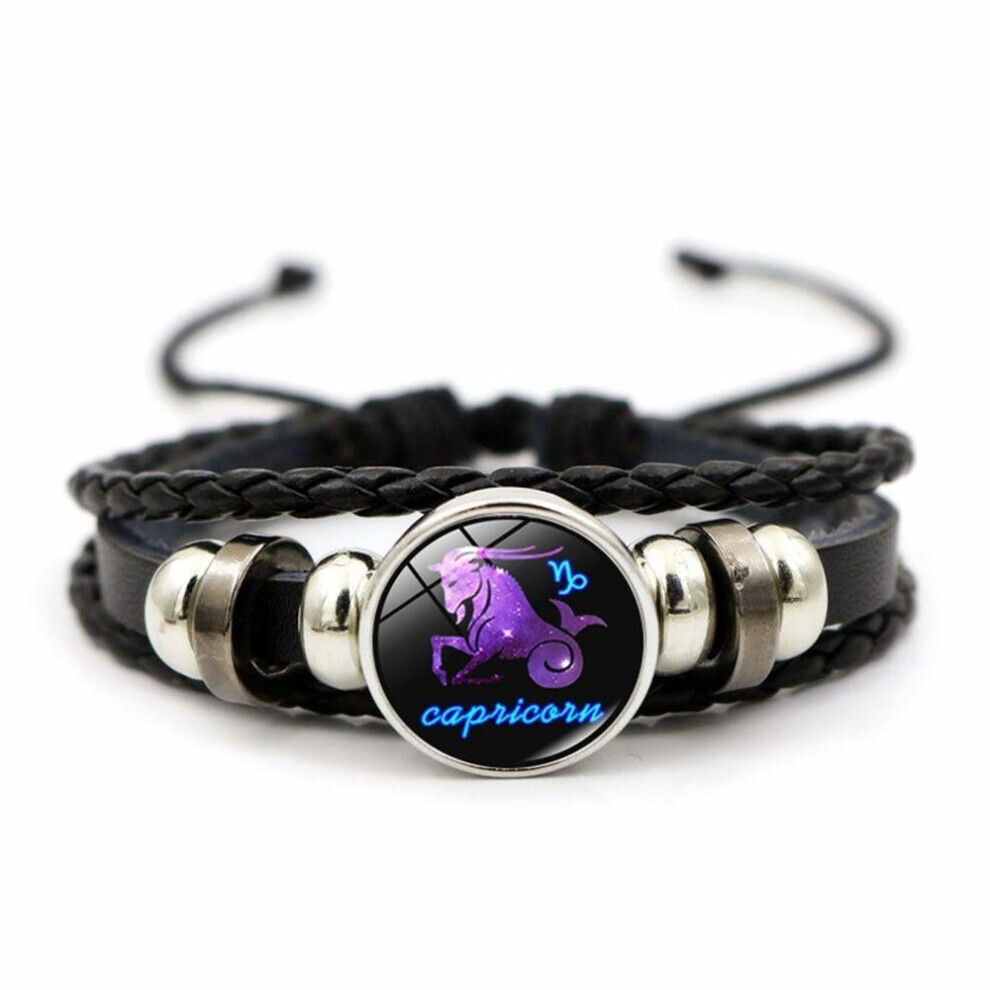 Maxpower (Capricorn) Constellation Horoscope 12 Zodiac Bangle Bracelet Couple Bracelet Jewelry Fashion Accessories