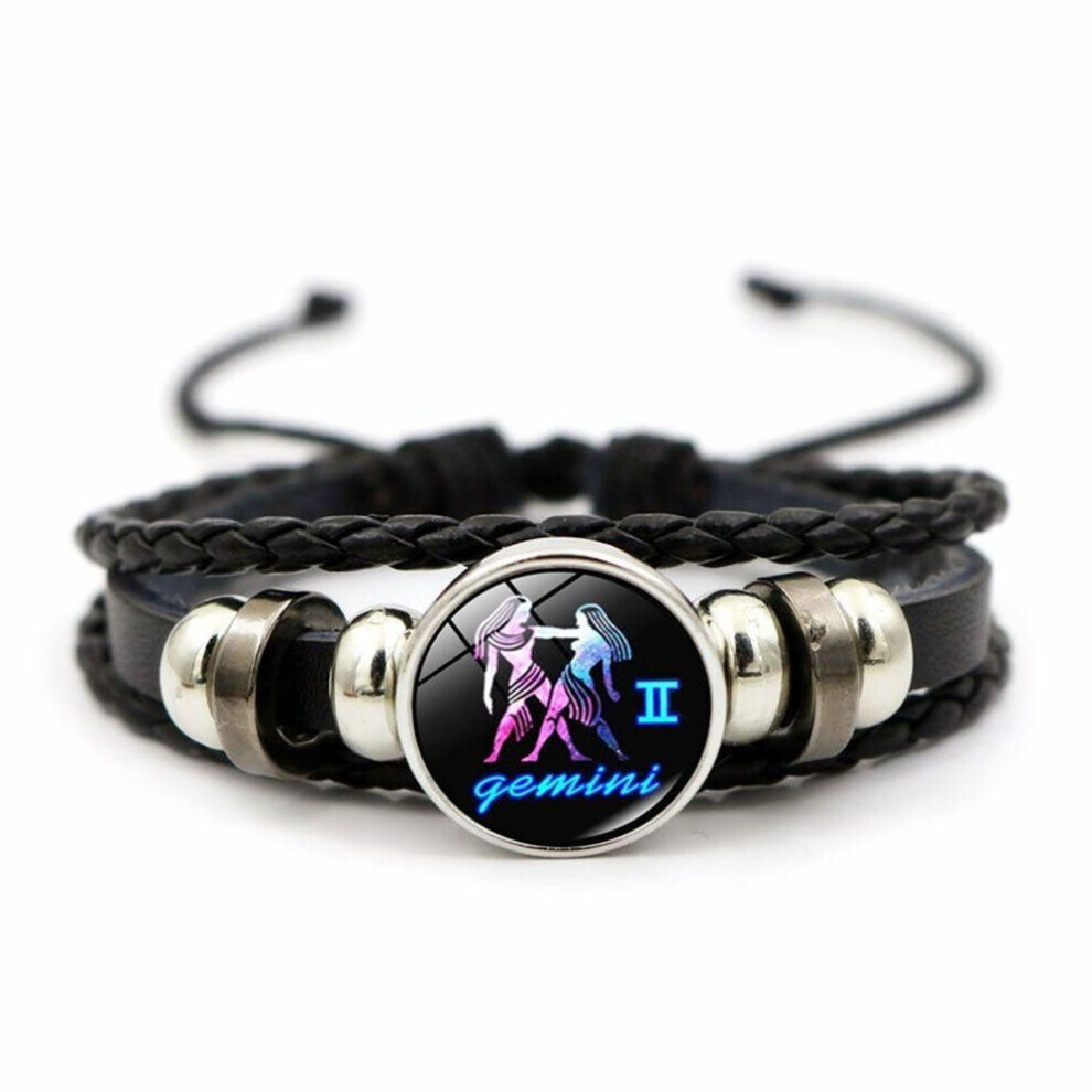 (Gemini) Constellation Horoscope 12 Zodiac Bangle Bracelet Couple Bracelet Jewelry Fashion Accessories-image-OPC-PG8JWVN-NEW