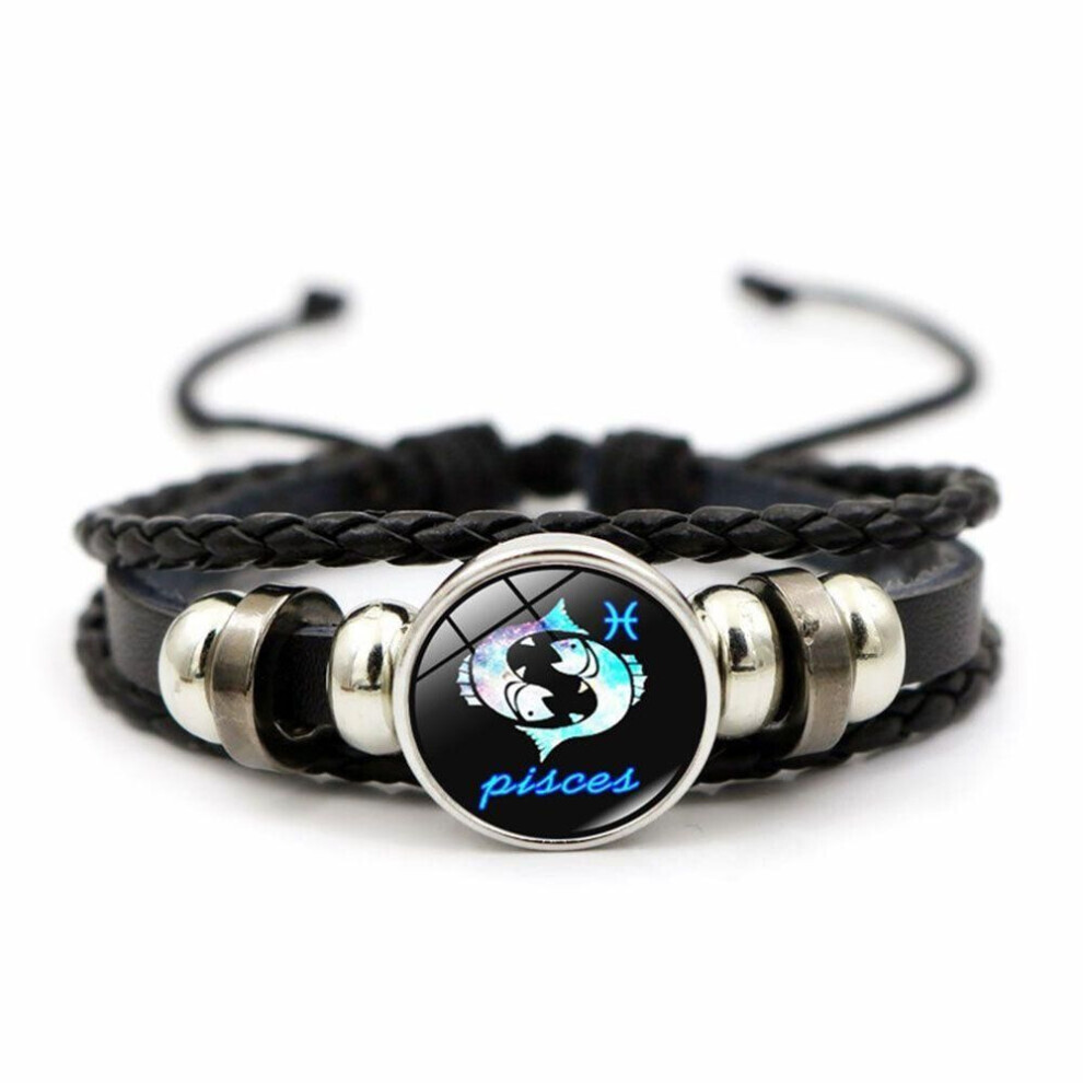 Maxpower (Pisces) Multilayer Bangle 12 Zodiac Horoscope Fashion Accessories Jewelry Bracelet Couple Bracelet Not,Specified