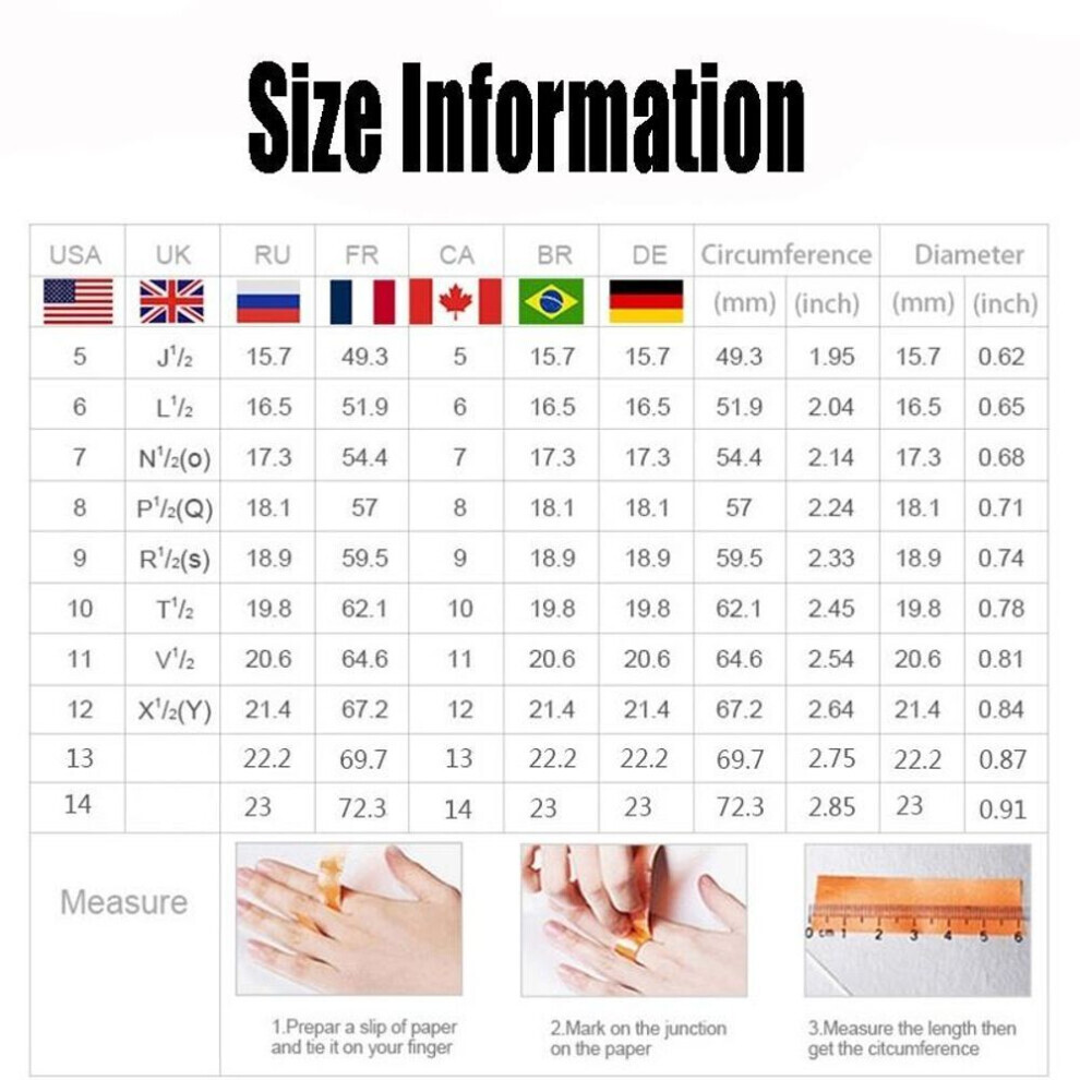 (rose gold, 12) Men&apos;s Fashion Ring Classic Square Black Zircon Fashion Jewelry Gift
