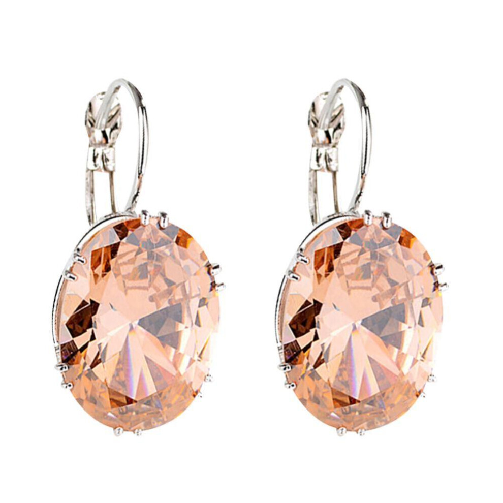 Maxpower (Champagne) Zirconia Earrings Cubic Party Jewelry Huggie Fashion Gift Not,Specified