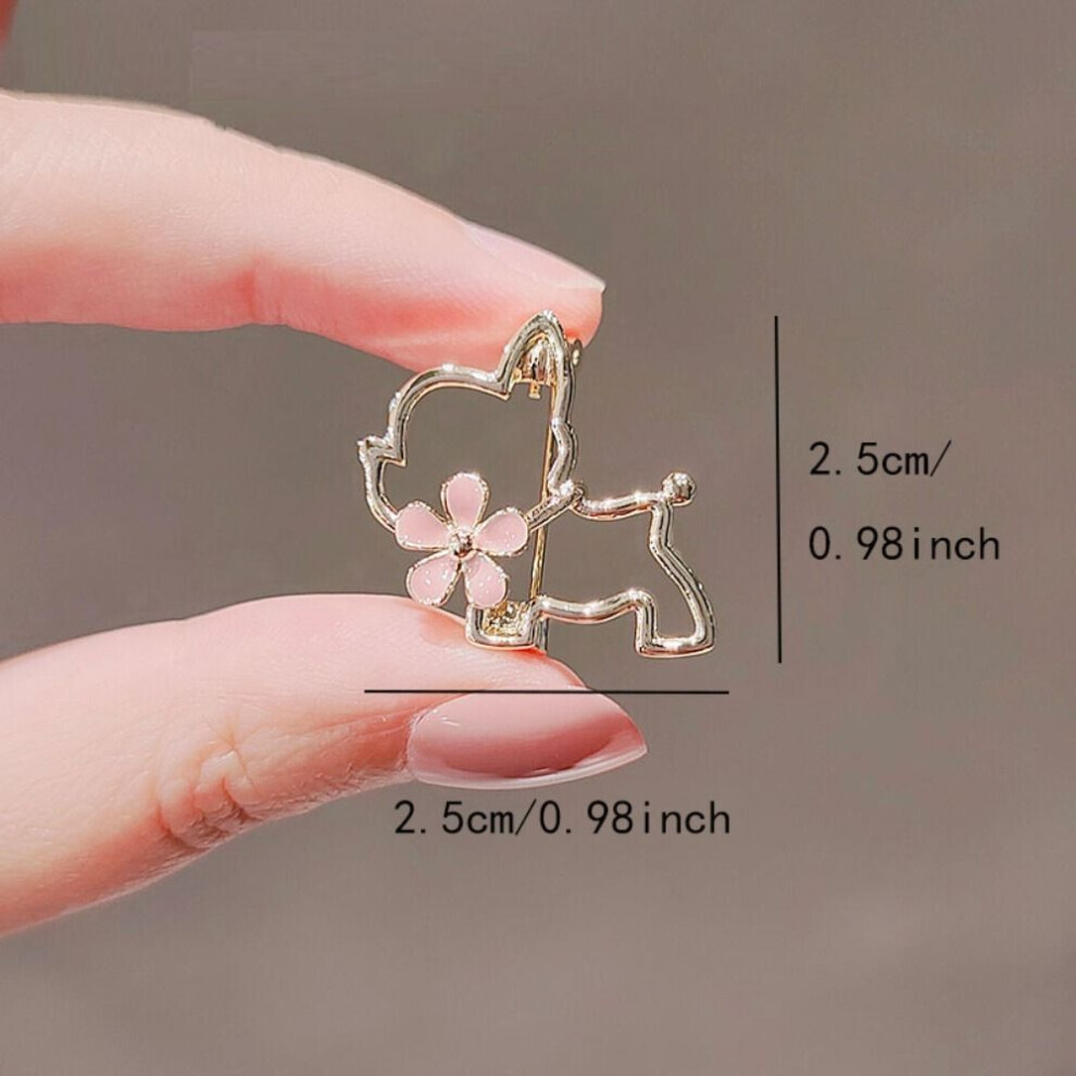 (1) Flower Animal Bow Brooches For Women Crystal Clothing Accessorie