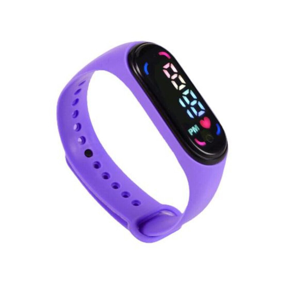 Maxpower (Purple) Modern Kids Wristwatch Shockproof Silicone Wrist Watch Purple
