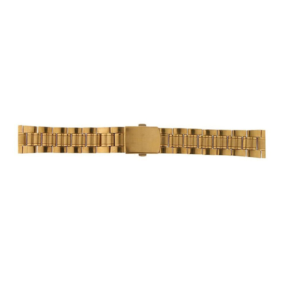 Maxpower (Golden, 20Mm) Men Stainless Steel Watch Band Strap Metal Replacement Bracelet 12Mm Gold