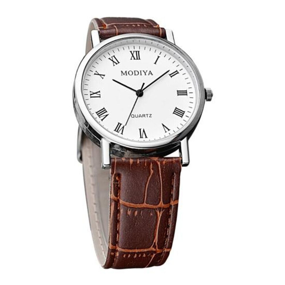 Maxpower (, B) Men Watches Chronograph Casual Analog Quartz Watch Quartz Movement Watch Belt Strap Wristwatch Gift For Boyfriend Father Brown