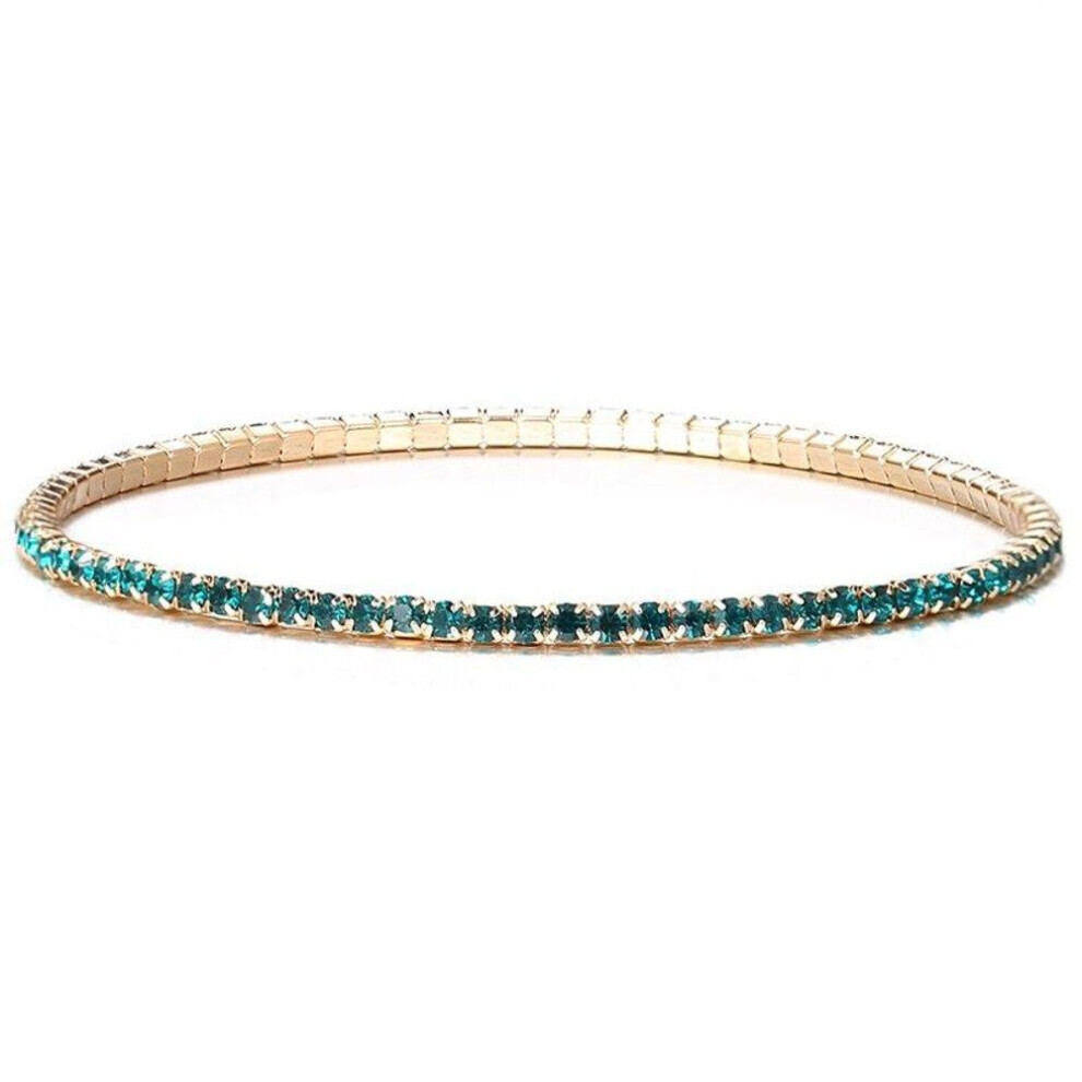 (green) 1pc Bohemian Handmade Women Bracelet Vintage Ethnic Colorful Beads Elastic Bracelet Jewelry Gift-image-OPC-PG8JZFF-NEW