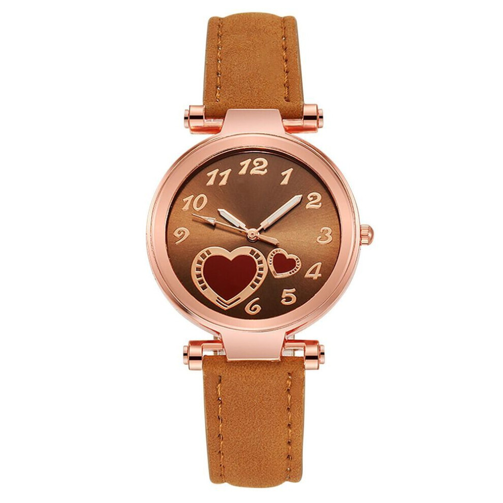 Maxpower (Brown) Women's Watch Fashion Women's Watch, Lovely Children And Girls, Hands And Numbers, Leisure Quartz Watch Accessories