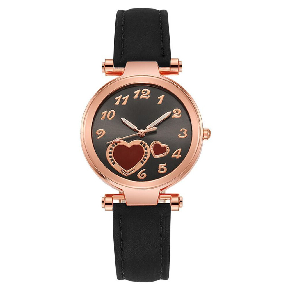 (black) Women&apos;s Watch Fashion Women&apos;s Watch, Lovely Children And Girls, Hands And Numbers, Leisure Quartz Watch Accessories