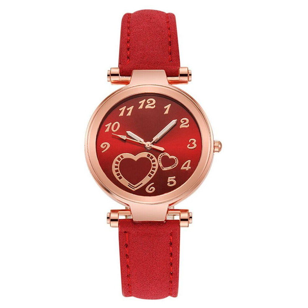 Maxpower (Red) Women's Watch Fashion Women's Watch, Lovely Children And Girls, Hands And Numbers, Leisure Quartz Watch Accessories