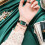 (brown) Women's Square Dial Watch With Leather Strap 3