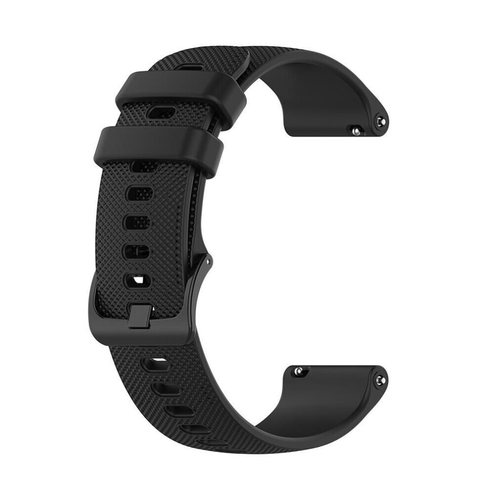 (black) 22mm Silicone Wrist Band Replacement Smart Watch Strap For Polar Vantage M
