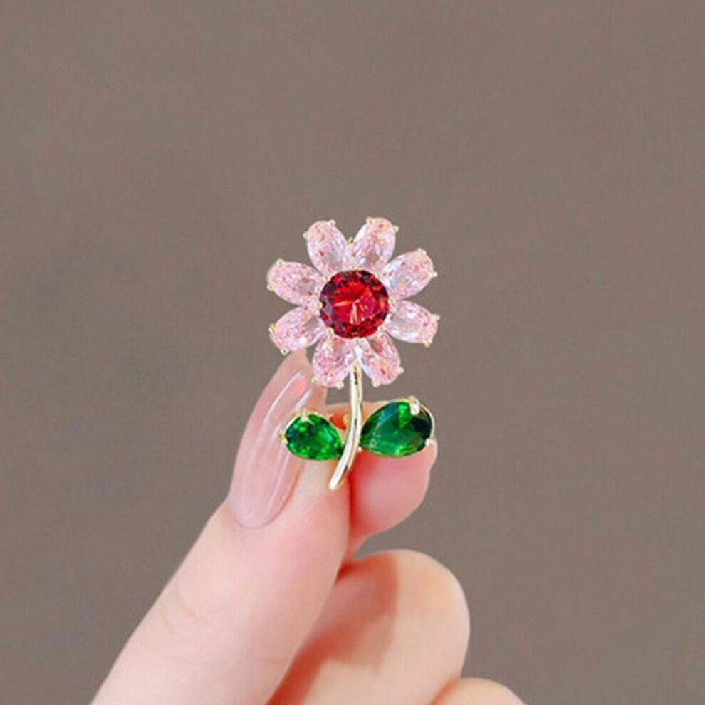 (N) Women Fashion Rhinestone Metal Lapel Pins Small Brooch Pin Flower Animal Bow Brooches