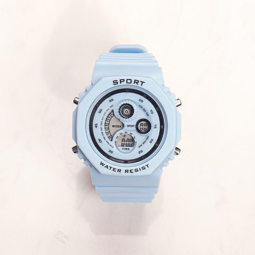 (blue) Kids Sport Watches Waterproof Electronic Wristwatch Children Digital Watch For Boys Girls